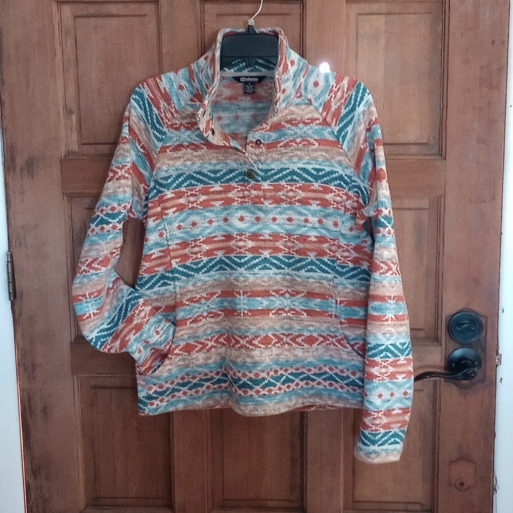 Sherpa pullover med